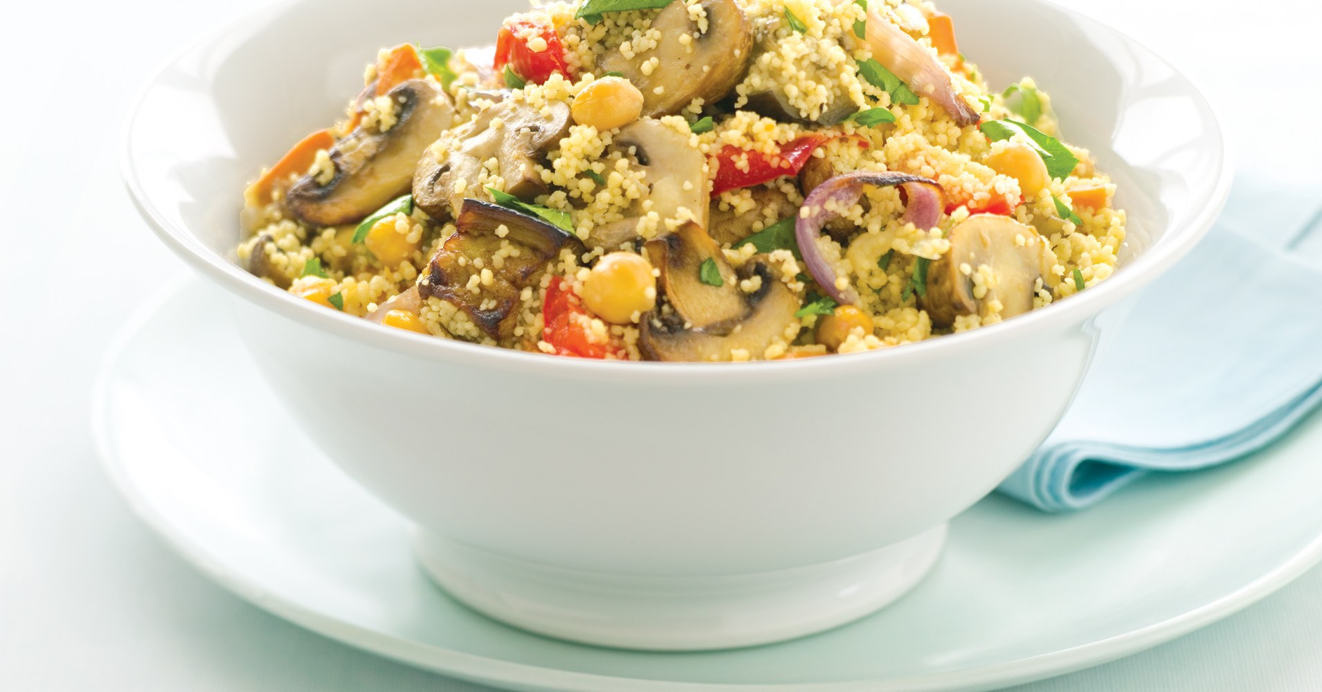 Roasted Vegetable and Chickpea Couscous Salad | myfoodbook